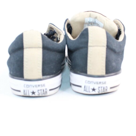 Converse ALL STARS Junior Sz 3.5 Low Top Canvas Lace Up Black Sneakers Shoes - Picture 5 of 9